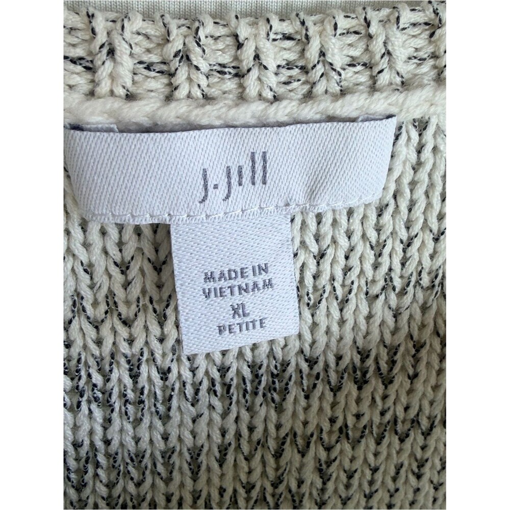J.Jill Marled Open Knit Cardigan Tank Set XL Petite - Picture 5 of 10